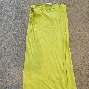 Zara Lime Colored Mini Dress